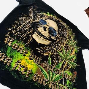 Rastafarian Skeleton Unisex T-Shirt